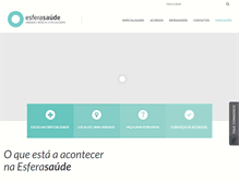 Tablet Screenshot of esferasaude.pt